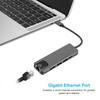5 In 1 USB C Hub with Gigabit Ethernet 4K HD for Laptop Phone Steam Deck Type C Dock Adapter