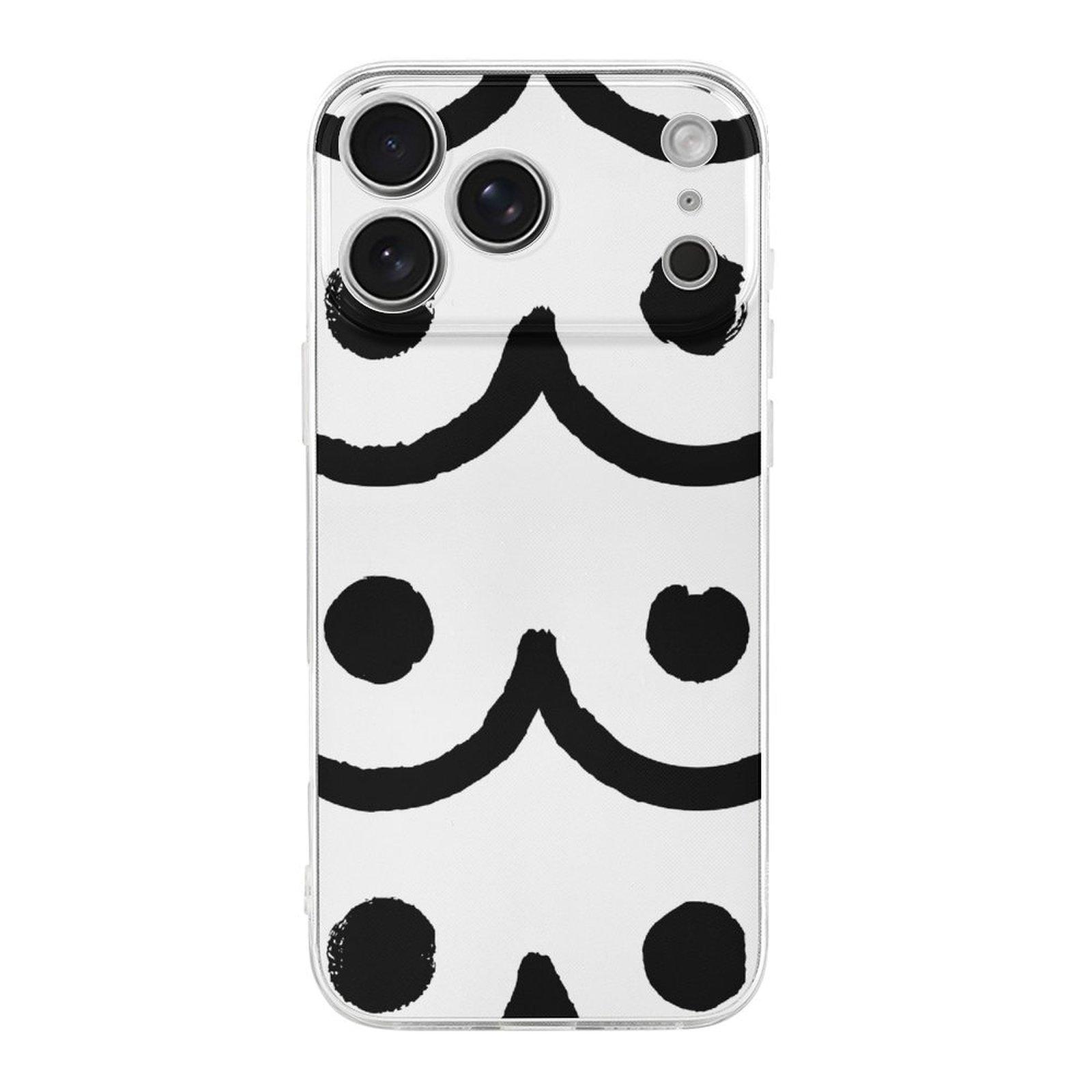 

1 Pack For iPhone 17 Series TPU Phone Case Lightweight Anti-Slip Anti-Scratch Design, Daily Protection IPHONE-17ProMax білий