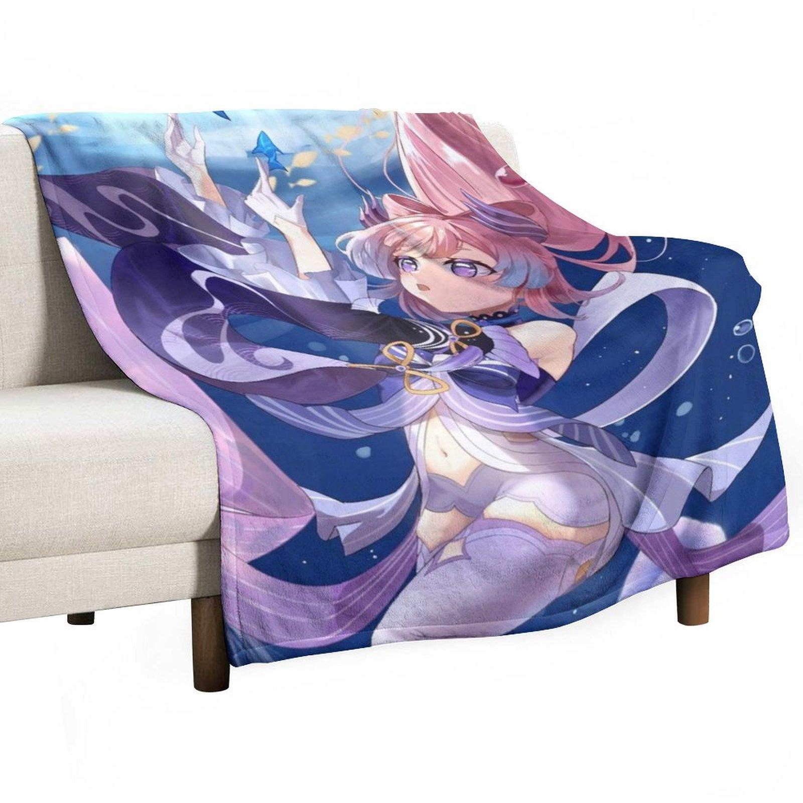 

Sangonomiya Kokomi Throw Blanket Warm Blankets For Baby Baby valentine gift ideas Blankets 30x40in