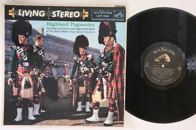 LP Record REGIMENTAL BAND  PIPES  DRUMS OF   Highland Pageantry LSP1525 RCA VICTOR 1959 US Classical Used