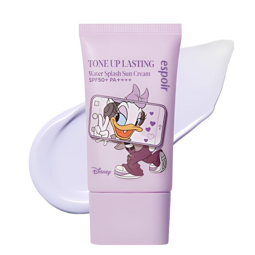 ESPOIR Disney Edition Water Splash Tone-Up Lasting Sunscreen SPF50+ PA++++ Brightening Sun Cream 50ml