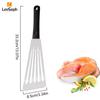 Fischspatel aus Edelstahl, Steakspatel, Kochspatel mit Schlitzen, Steakschaufel zum Wenden, Braten, Grillen, Kochen
