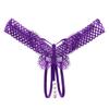 Women's Sexy Crotchless Thongs Lace Hollow Out Underwear For Women Erotic T-back Hot Transparent Panties Female Bow G-string New