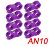 8Pcs Universal Aluminum AN4 AN6 AN8 AN10 AN12 Car Billet Oil Fuel Water Hose Tube Seprator Divider Clamp Line Separator Bracket