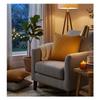 Coussin polyester uni 40 x 40 cm Pop color curry