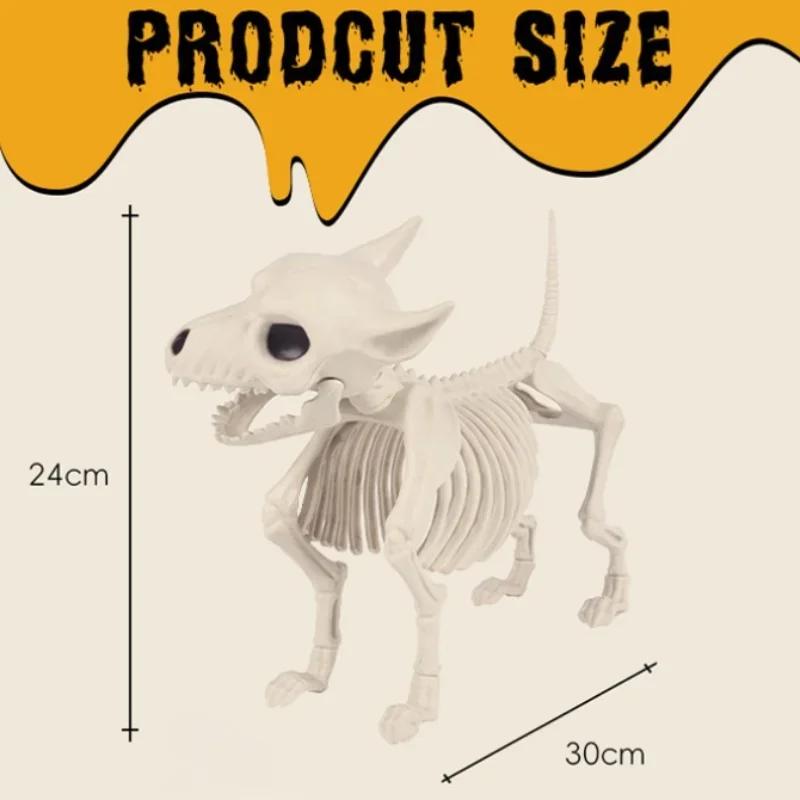 Halloween Wolf Dog Animal Skeleton Home Creative Decoration Festival Party Garden Decoration Desktop Wolf Ornament Gift