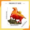 Rocking Horse Mini Statue Resin Animal Figurine Object Interior Decoration for Living Room Office Tabletop