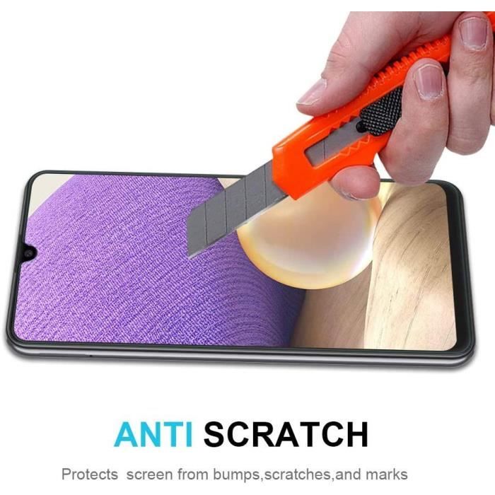 Lot de 2 Verres Trempés - BOOLING - pour Samsung Galaxy A32 5G - 9H - Protection Écran et Caméra - Transparent