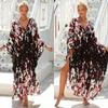 Oversized Bikini Cover-ups Boho Loose Maxi Dress Casual Long Dress Beachwear  For Women