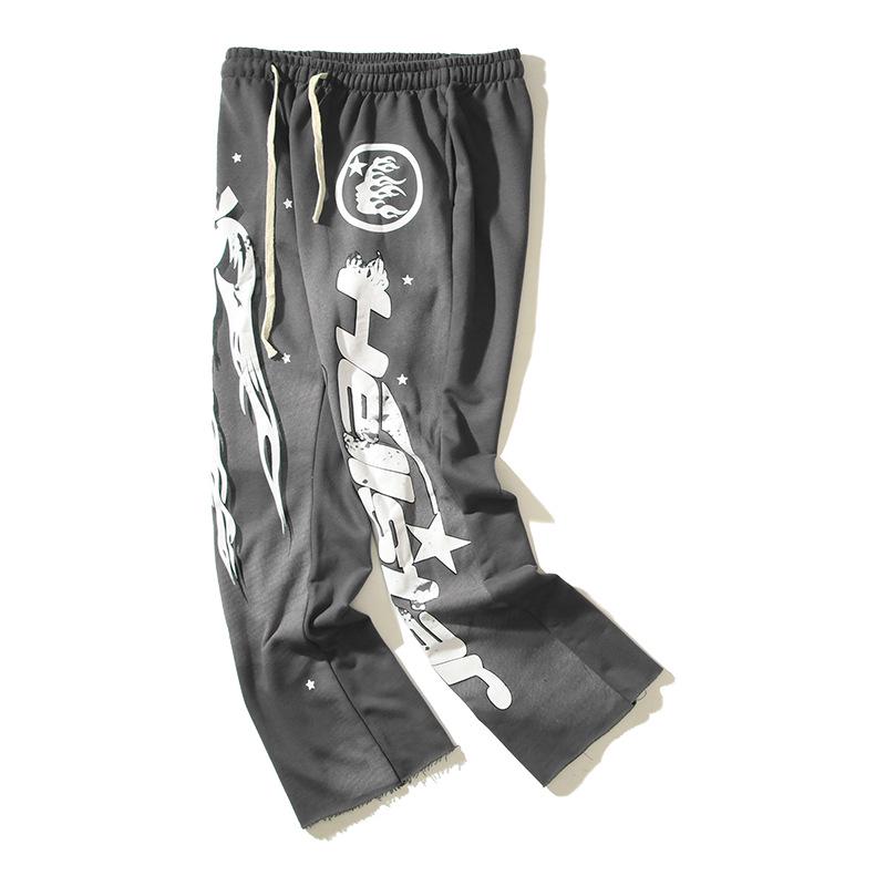 Retro mikina Hellstars s ručně malovaným graffiti - Trendy design s odlupující se barvou a barvením blátem