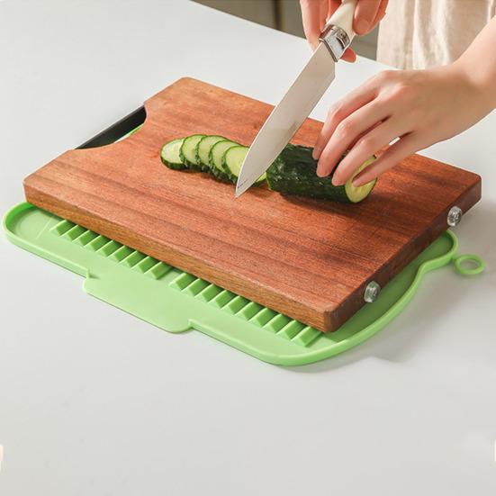 Silicone Dish Drying Mat with Non-Slip Base Heat-Resistant Drainage Rack for Kitchen Countertop Foldable Insulation Pad for Sink Table Use