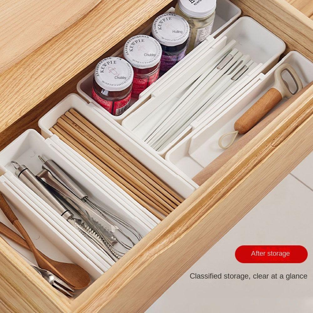 Kitchen Accessories Drawer Compartment Storage Box Sundries Divider Trays Drawer Organizers