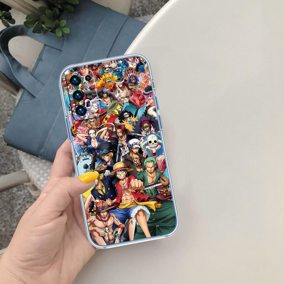 Art One Piece Soft Shell Transparent Phone Case for Motorola Moto Edge 20 30 40 50 S30 Fusion Ultra Pro Neo Lite + G200 G23
