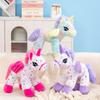 Child Friendly Plush Toy Unicorn Cushion Fluffy Material Bedroom Festival Gift