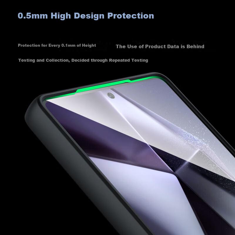 Phone Case for Samsung S25 Ultra, MagSafe Compatible Soft Edge with Full Lens Protection, Shockproof Frosted Anti-Fingerprint Ultra-Thin Case, Black