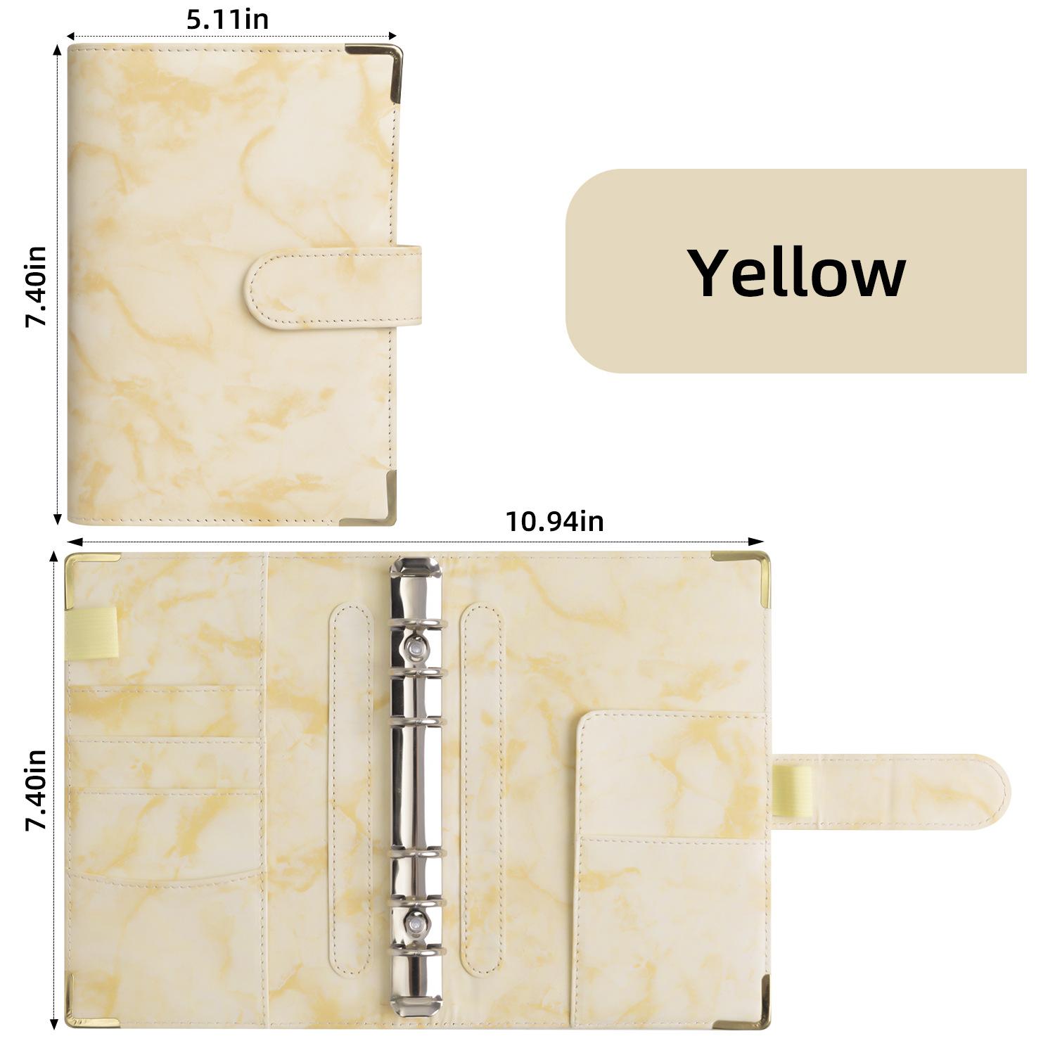 

A6 Цветной мраморный цвет A6 PU кожа DIY переплет обложки для блокнотов ежедневники бумажные обложки для расписания школьные канцелярские принадлежности A6