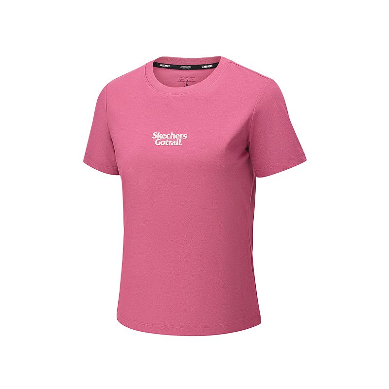 Skechers Go Dri Outdoor Sports Breathable Knitted Short Sleeve Quick Dry T-Shirt Women tops P226W066-05J6 S