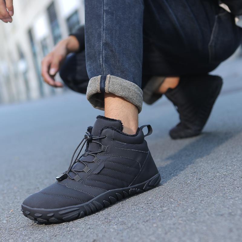 TUINANLE Fashion New Barefoot Snow Boots Winter Warm Sports Shoes Men and Women Outdoor Warm Camping Hiking Boots