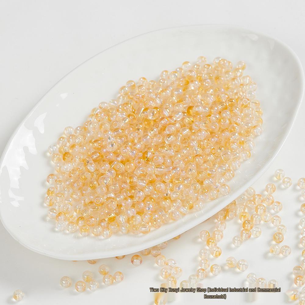 Iridescent AB Glass Rice Beads for DIY Jewelry – Colorful Beaded Bracelet & Necklace Accessories