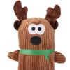 Dog Squeaky Toy for Teething Interactive Tug-of-War Rope Plush Toy for Small Dog Durable Chew Toy Christmas Gift