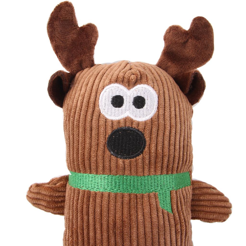 Dog Squeaky Toy for Teething Interactive Tug-of-War Rope Plush Toy for Small Dog Durable Chew Toy Christmas Gift