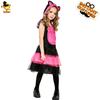 Halloween girls children cute pink pussy princess dress stage show costume carnival osplay