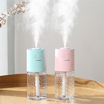 Wireless Portable Car Air Humidifier Usb Mini Water Mist Diffuser Moisturizing Skin Sprayer Gift With Cool Projection Lamp