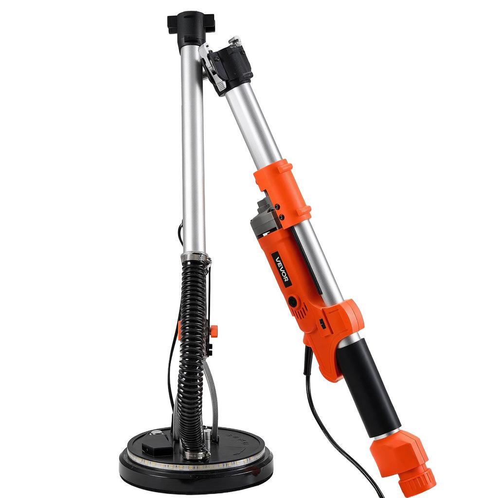 Drywall Sander, 1010W Electric Drywall Sander, Popcorn Ceiling Removal Tool with 7 Variable Speed 1000-2200 RPM, Double-Deck LED Light, Foldable &