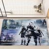 Hra NieR Automata Podložka na podlahu Obdélníková Protiskluzová Domácí Měkká Koupelnová rohožka Přední dveře Vnitřní Venkovní Rohožka Vítejte Rohožka ke dveřím