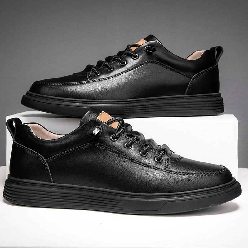 Fashion Fashion Leather Men Skateboarding Shoes Outdoor Casual Sneakers Sports Shoes Men Flats Slip-on White Shoes for Men Sneakers