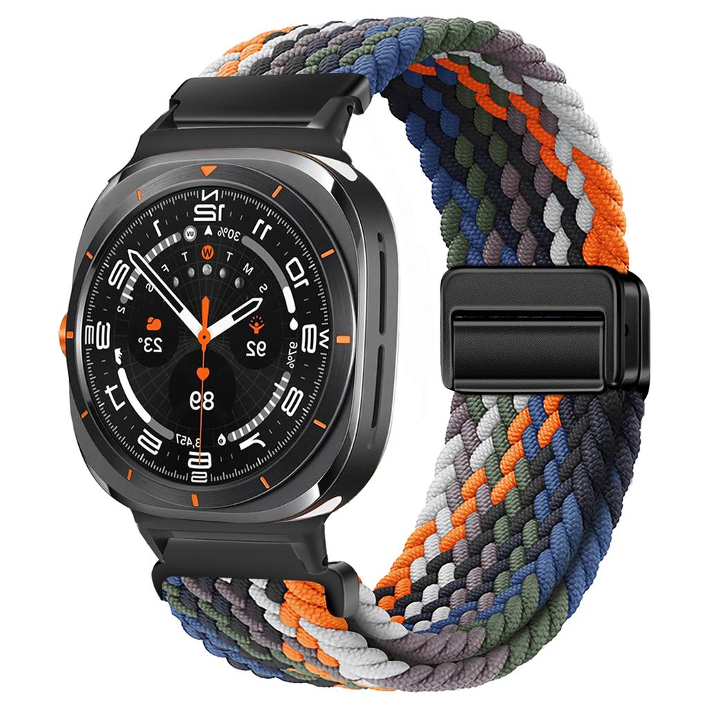 For Samsung Galaxy Watch 7 Ultra Strap 47mm Accessories Magnetic Nylon Braided sport Bracelet Correa Galaxy Watch 7 Ultra Band
