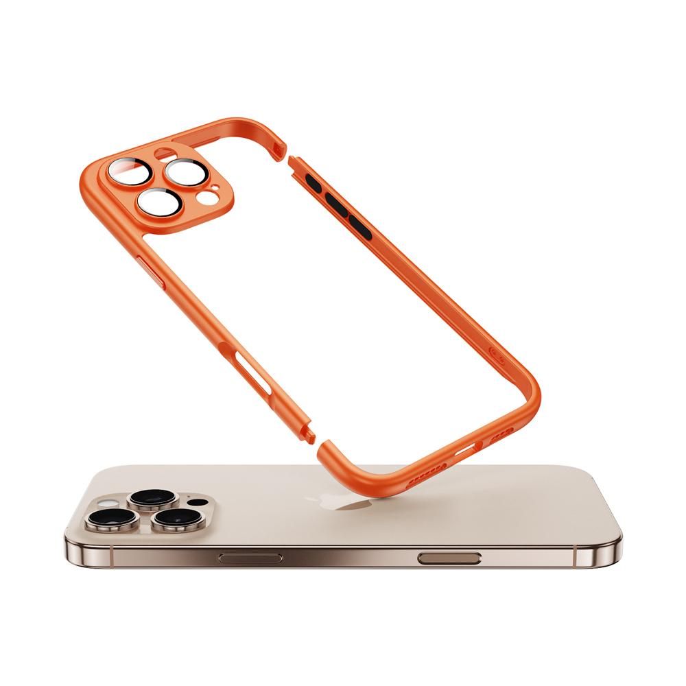 Luxury Color Bumper Case For iPhone 16 15 14 Plus 13 12 11 Pro Max Shockproof Hard Plastic Camera Protection Frame Hollow Cover