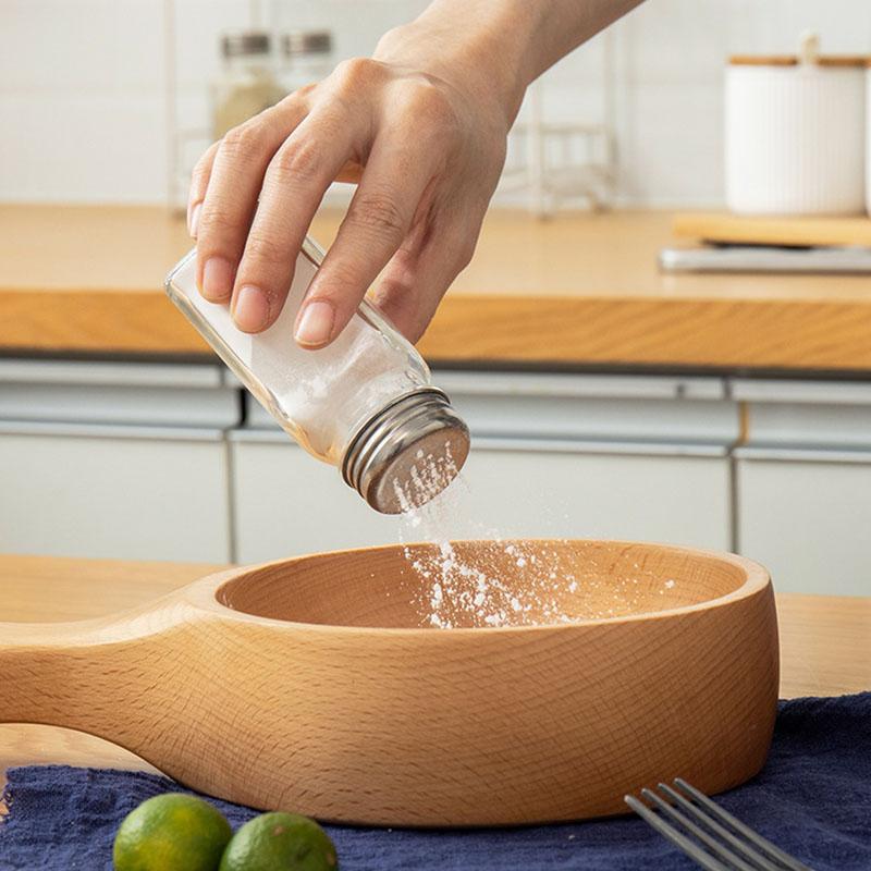 Kitchen Glass Spice Bottle Barbecue Seasoning Bottle with Lid Salt and Pepper Shaker Pepper Shaker Mini Seasoning Jar Set