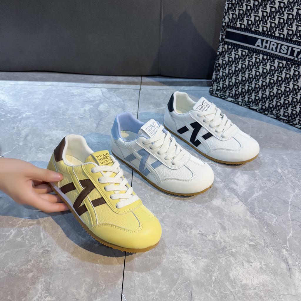 Platform Soled Single Shoes Little White Shoes Women's 2025 New Summer Versatile Casual Breathable Sports Board Shoes Forrest Gump Shoes German Train