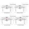 15.5-27.5cm Stainless Steel Steamer Rack Heavy Duty Round Durable Cookware Steamer Rack  Pot Pan Cooking Stand Kitchen Utensils