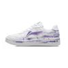 Li Ning Floating Boat Slip Resistant Abrasion Resistant Low Top Skateboard Shoes Unisex White Purple AGCS419-1(Team34-)
