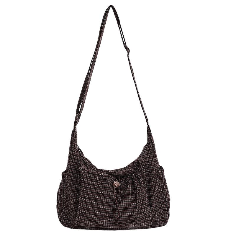 Fashion trend retro large-capacity bag women's casual tote bag 2025 autumn and winter new shoulder messenger bag