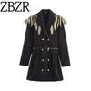 Zbzr Autumn New Women Clothes Western Style French Style Fashion Temperament Commuter Style Waist Hugging Slimming Long Sleeve Suit Skirt