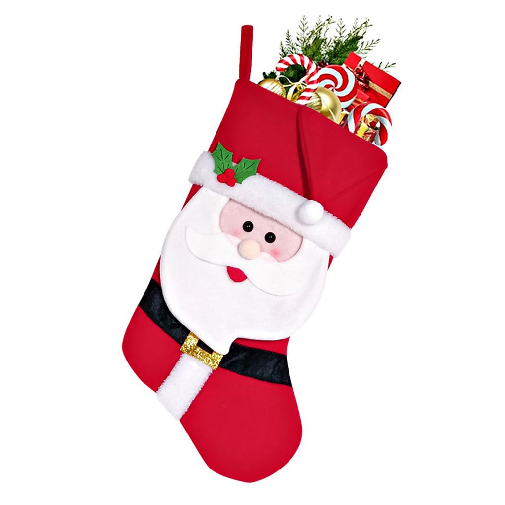 Christmas House Christmas Figure Stockings Christmas Stockings Old Man Snowman Christmas Costume Tree Ornament Pendant Gift Bag