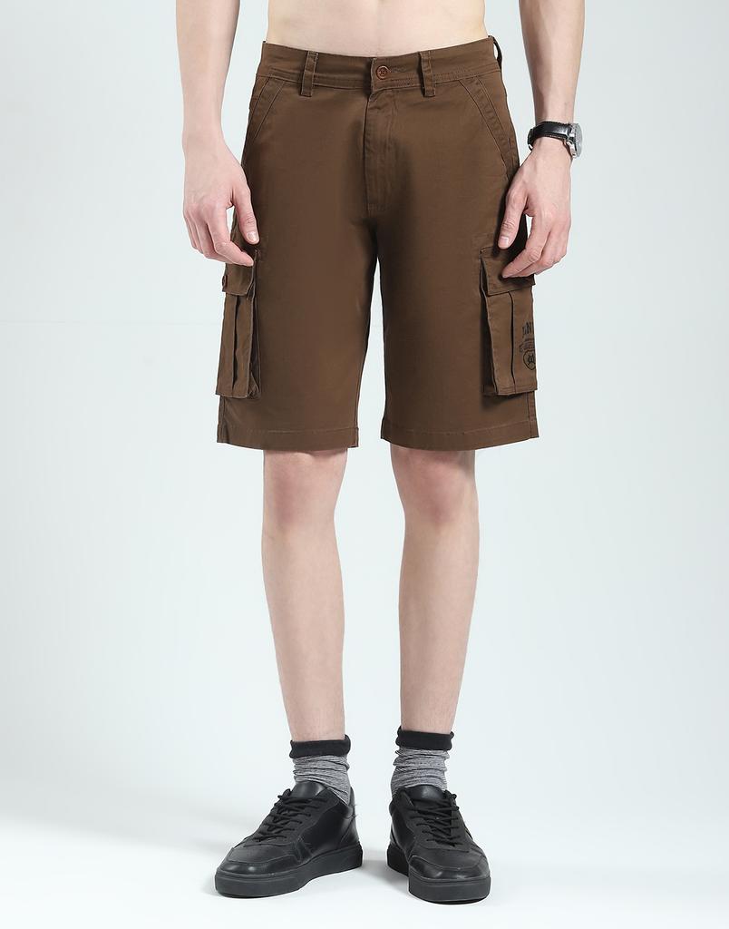 MONTE CARLO Men's Solid Regular Fit Short