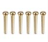 Copper Folk Guitar Bridge Pins - Wooden & Metal String Stabilizer (Gold)