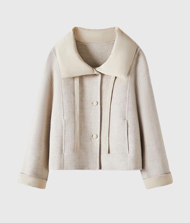 

Стильное двустороннее пальто из кашемировой шерсти для женщин - Коллекция Осень/Зима 2025 Medium