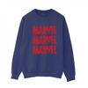 Womens/Ladies Red Spray Logos Sweatshirt