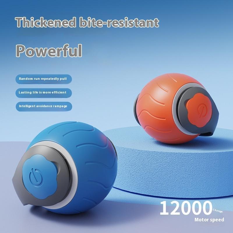 Interactive Cat Toys Ball Automatic Rolling Ball Faux Tail Rechargeable Smart Pet Electric Toy Dog Cat Training Imitate Mouse