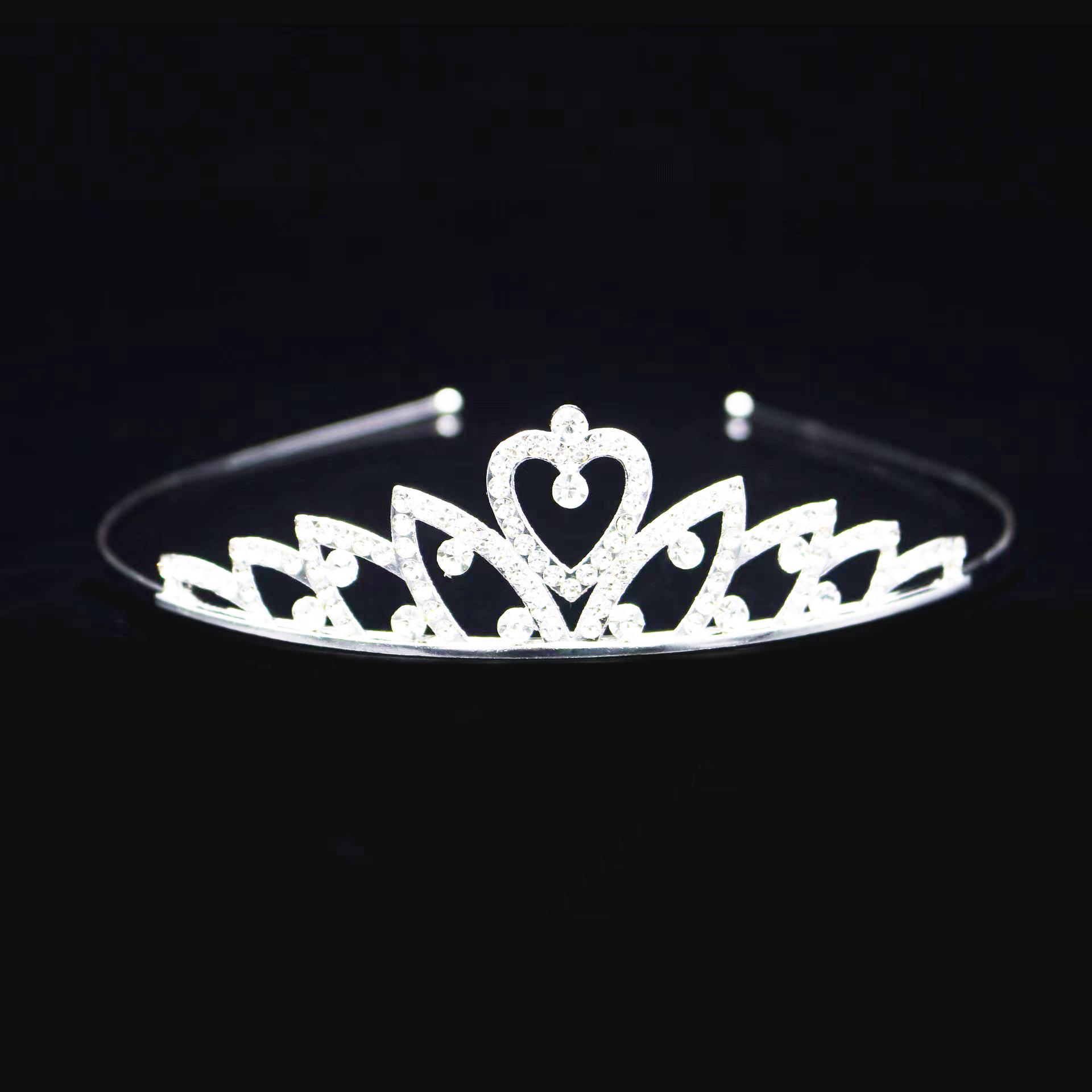 

Кристальная корона-ободок на день рождения для девочек - Золотая бриллиантовая детская диадема, Аксессуар для волос к танцевальному платью