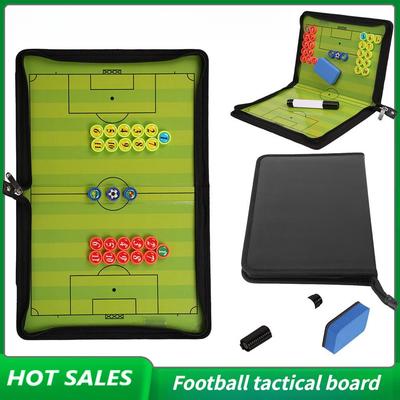 Football Training Tactical Clipboard Football Coach Football Tactical Folder Assistance Tool Foldable Magnetic Tactical Board