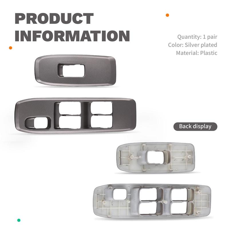 MR604166 8619A040HA Power Window Switch Panel 1 Pair For Mitsubishi Pajero/Montero V73 V77 00-06 Front Door Window Bezel
