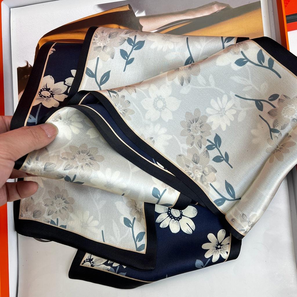 100% Mulberry Silk Authentic Silk Satin Streamer Long Tie Decorative Mulberry Silk Scarf Silk Scarf Women