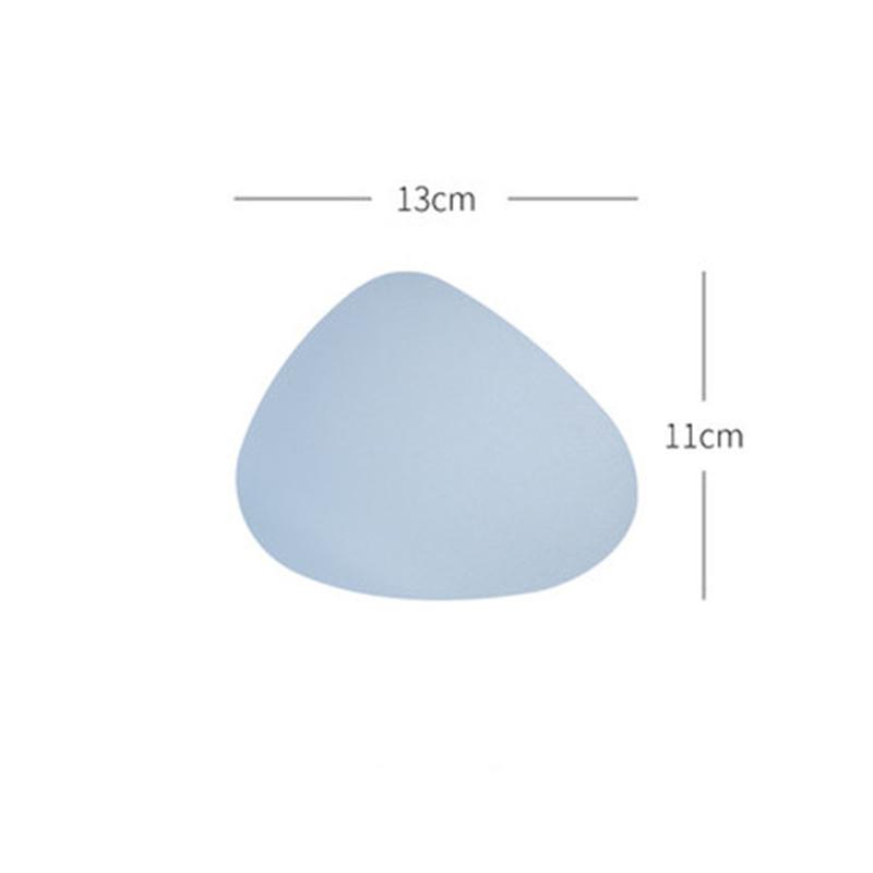 

Овальный коврик для подставки из искусственной кожи, водостойкая теплоизоляционная подставка, держатель для горячих напитков, украшение для рабочего стола, шикарная подставка для столовых приборов синий