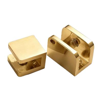 Brass Glass Clamp Suitable for Bathroom Shelves Wine Cabinets and Glass Partitions Secure and Stable Glass Fixing Bracket